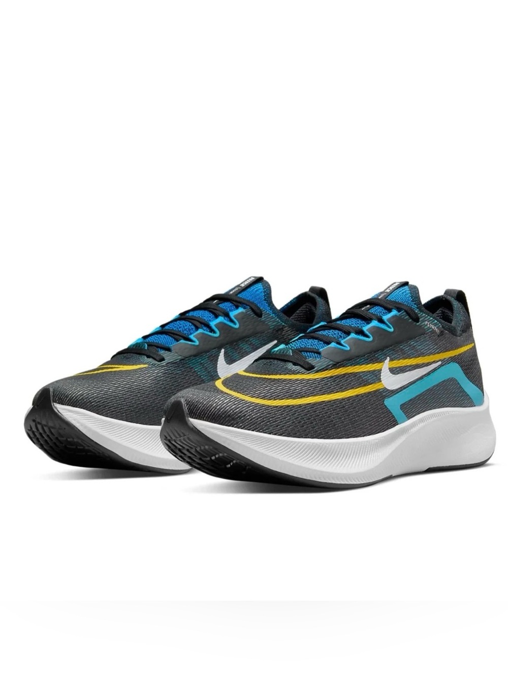 Nike Zoom Fly 4 'Black Chlorine Blue' Men's Road Running Sneakers CT2392-003 NEW